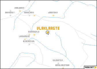 map of Vlaklaagte