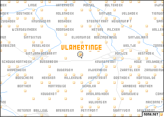 map of Vlamertinge