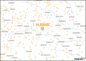 map of Vlaovac