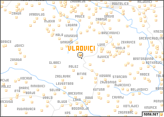 map of Vlaovići