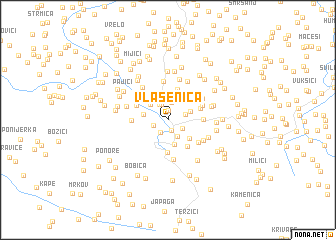 map of Vlasenica