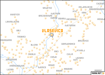 map of Vlaše Vica