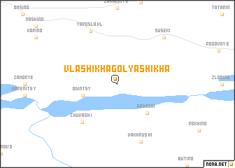 map of Vlashikha-Golyashikha