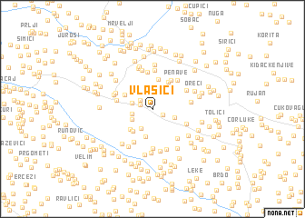 map of Vlašići