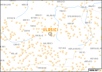 map of Vlašići