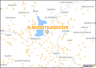 map of Vlasina Stojkovićeva