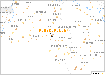 map of Vlaško Polje