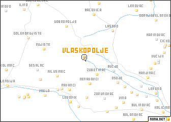 map of Vlaško Polje