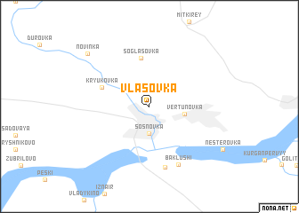 map of Vlasovka