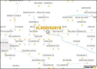 map of Vlasovskaya