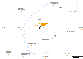 map of Vlasovy