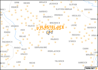 map of Vlasteljice