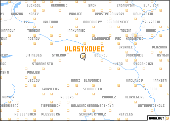 map of Vlastkovec