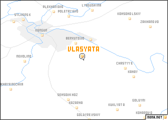 map of Vlasyata
