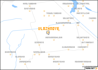 map of Vlazhnoye