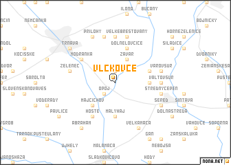 map of Vlčkovce