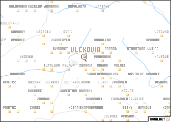 map of Vlčkovia