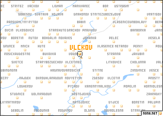 map of Vlčkov
