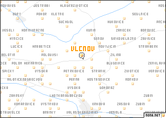 map of Vlčnov