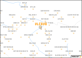 map of Vlčovo