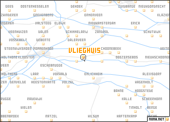 map of Vlieghuis