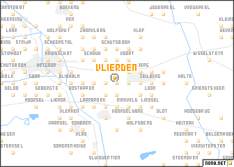 map of Vlierden