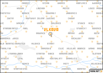 map of Vlkava