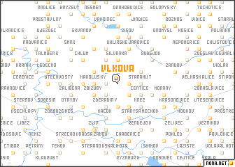 map of Vlková