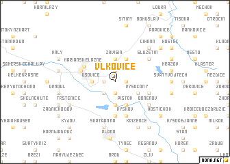 map of Vlkovice