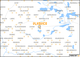 map of Vlkovice