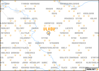 map of Vlkov