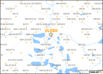 map of Vlkov