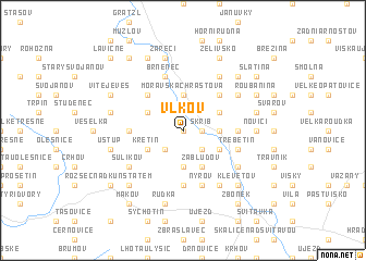 map of Vlkov