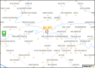 map of Vlky