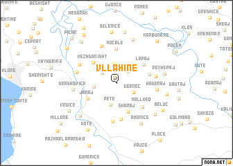 map of Vllahinë