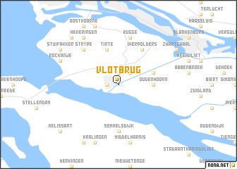 map of Vlotbrug