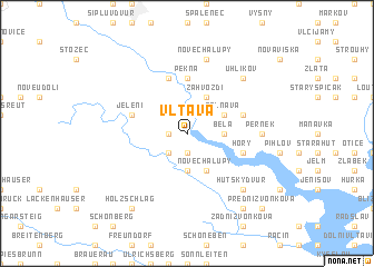 map of Vltava