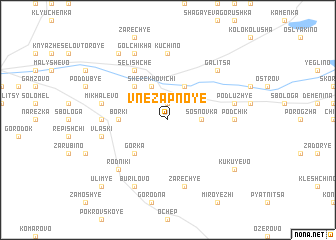 map of Vnezapnoye
