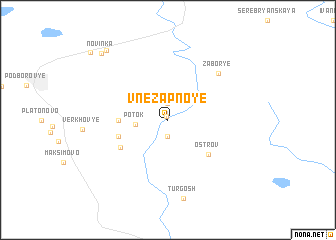 map of Vnezapnoye