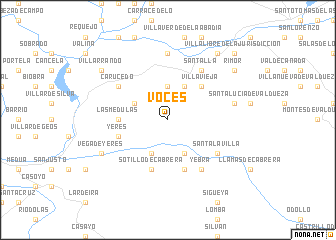 map of Voces