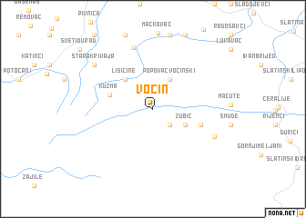 map of Voćin