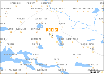 map of Vociši