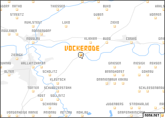 map of Vockerode