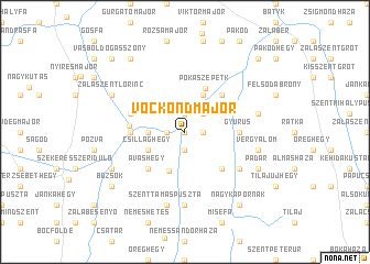 map of Vöcköndmajor