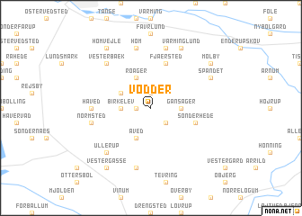 map of Vodder