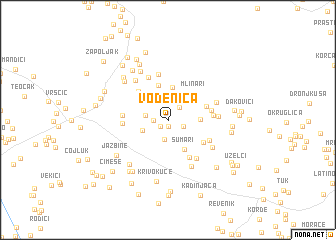 map of Vođenica