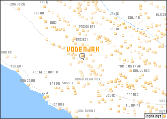 map of Vodenjak