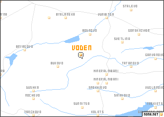 map of Voden