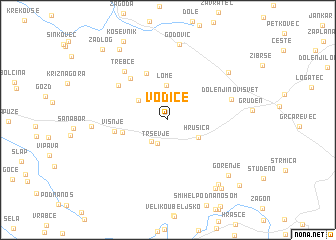 map of Vodice