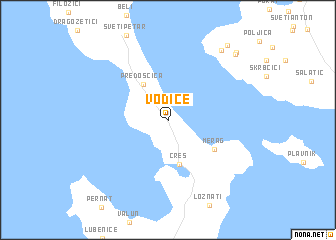 map of Vodice